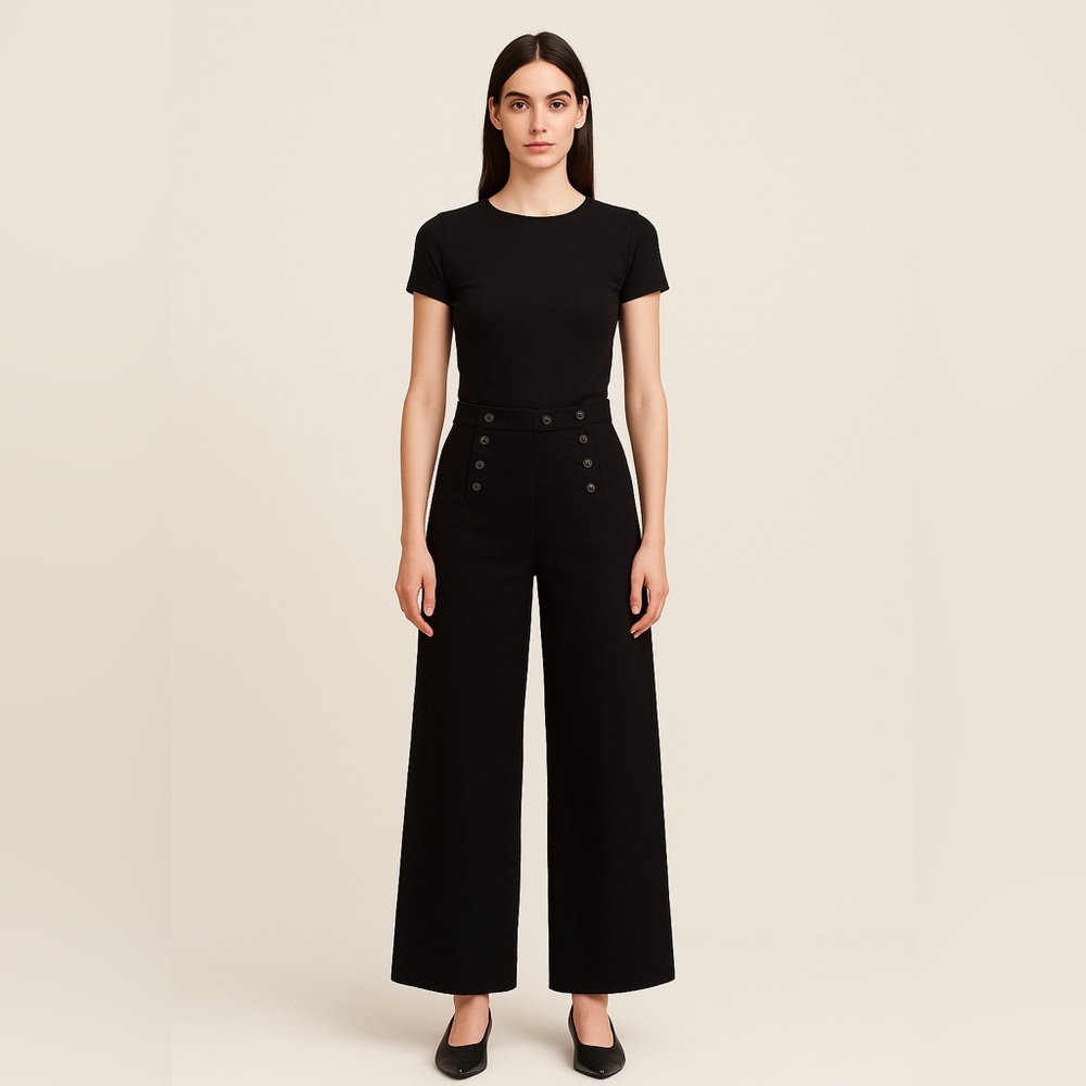 Vintage Black Wide Leg Pants